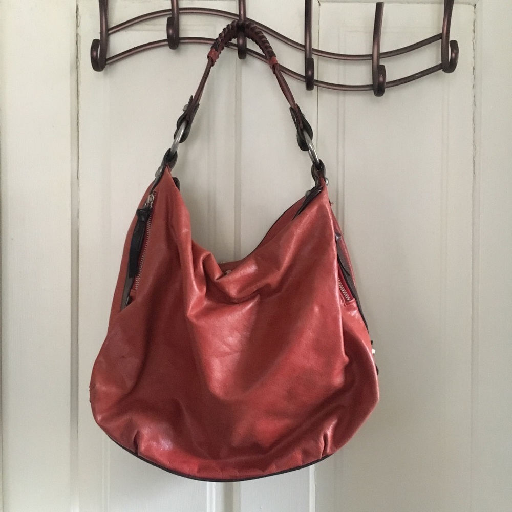 Tano Red Leather Handbag